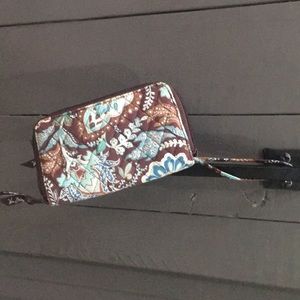 Vera Bradley wallet blue and brown